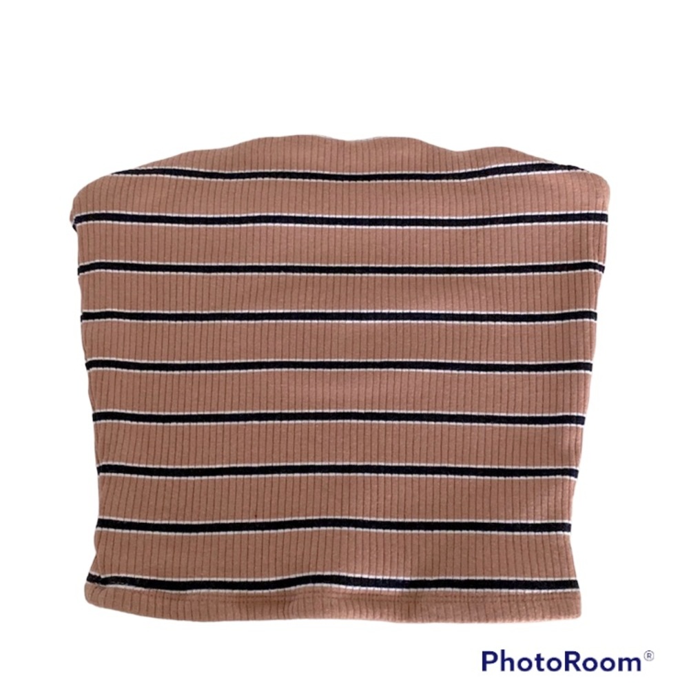 Garage Striped Tube Top